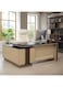 Galaxy Design Boss Office Table Wooden Executive L-Shaped Desk &ndash; Manager/CEO Workstation with Drawers for Home &amp; Office (160x80x75 cm)