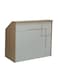 Galaxy Design Front Desk Reception Table &ndash; Modern Wooden Reception Counter with Cabinet for Salon, Spa, Lobby &amp; Office Use