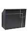Galaxy Design Front Desk Reception Table &ndash; Modern Wooden Reception Counter with Cabinet for Salon, Spa, Lobby &amp; Office Use