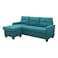 Galaxy Design 3-Seater Reversible Corner Sofa Green &ndash; Fabric L-Shape Sectional Couch for Living Room