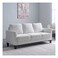 Galaxy Design 3-Seater Fabric Sofa (Cream) &ndash; Modern Upholstered Living Room Couch with Plush Cushions