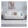 Galaxy Design 3-Seater Fabric Sofa (Cream) &ndash; Modern Upholstered Living Room Couch with Plush Cushions