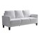 Galaxy Design 3-Seater Fabric Sofa (Cream) &ndash; Modern Upholstered Living Room Couch with Plush Cushions