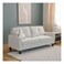 Galaxy Design 2-Seater Fabric Sofa (Cream) &ndash; Modern Upholstered Loveseat with Plush Cushions