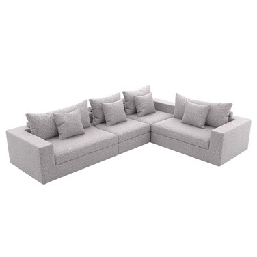 Galaxy Design Living Room Convertible Corner Sofa Set &ndash; Modern L-Shape Sectional Couch