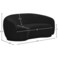 Galaxy Design Rounded Back Boucl&eacute; Sofa (Black) &ndash; Modern Curved Upholstered Couch