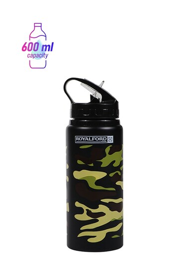 600Ml Alum. Sport Bottle Multicolor Green/Black 600ml