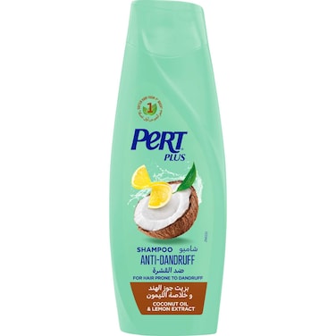 Pert Plus Anti-Dandruff Shampoo with Coconut Oil and Lemon Extract, 400ml