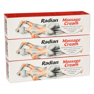 Radian Pain Relief Massage Cream, 100g Pack of 3