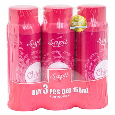 Sapil Deodorant Spray Set for Women, 150ml Pack of 3