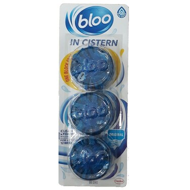 Bloo Acticlean Toilet Block Original 2+1 &ndash; Refreshing Fragrance, Effective Stain Removal, Long-Lasting Clean, Septic Tank Safe