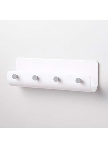 SKEIDO U-shaped Storage Holder Wall-mounted Hanging Key Hanger Rack With 4 Hook Storage Rack Books Sundries Organizer Shelf Home Decor