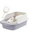 HopHop&reg; Large Cat Litter Box,Anti-Splashing Cat Toilet with Litter Cleaning Scoop,Portable Waste Box, Cat Sandbox and Deodorizing Cat Pan, kitten Potty Training, Easy to Clean (Large)