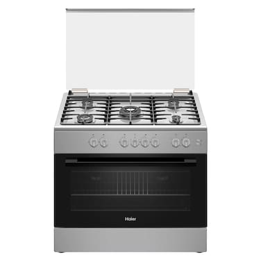 Haier Cooker HCR9060GT1, 90 cm, Stainless Steel, 5 Burners