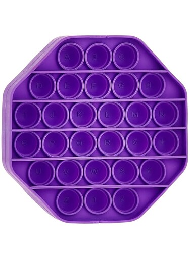 Fidget Popper Octagon Shape Push Pop Bubble Toy, Camouflage