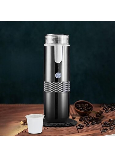Zudoo Portable Espresso Machine, Mini Handheld Coffee Maker, Rechargeable Electric Coffee Machine, Travel Coffee Maker Compatible with K Capsule &amp; Ground Coffee for Camping or Hiking