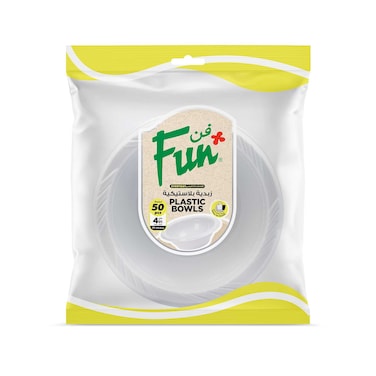 Fun Everyday Disposable Bowl 10cm White 50 PCS