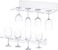AHANDMAKER 2 Pack Acrylic Wine Glass Holders Wall Mounted - Clear Wine Glasses Display Rack