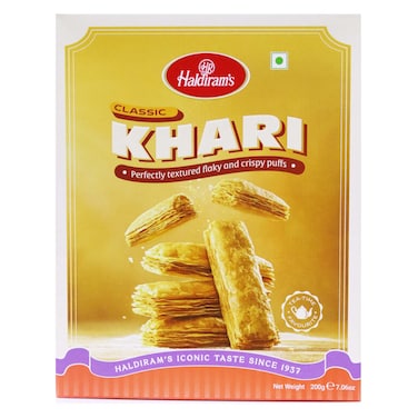 Haldiram's Classic Original Crispy Puffs Tea Time Khari, 200g
