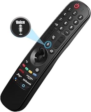 Gvirtue for LG TV Remote Control Replacement MR21GA, for All 2019-2023 LG Magic Remote Control for LG Smart TVs, for LG UHD OLED QNED NanoCell 4K 8K Smart TV with Pointer and Voice Function