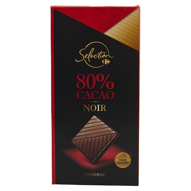 Carrefour Selection Ecuador Dark Chocolate 80% Cocoa, 80g
