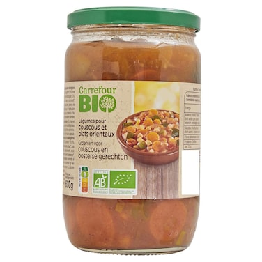Carrefour Bio Organic Vegetables for Couscous, 660g