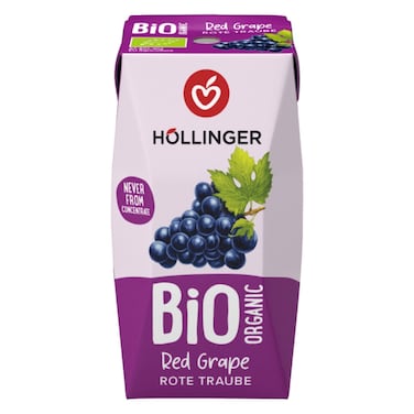Hollinger Organic Red Grape Juice, 200ml