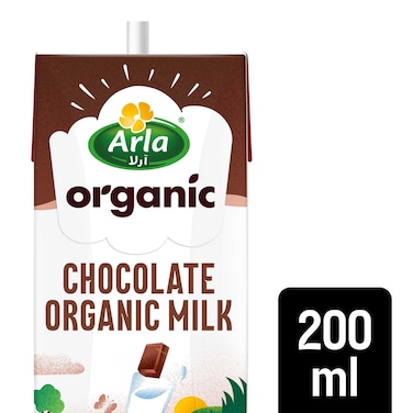 Arla Organic Chocolate Milk, 200ml