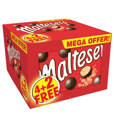Maltesers Milk Chocolate, 37g Pack of 6
