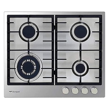 بومباني موقد غاز 4 شعلات BO213MKL ستانلس ستيل 60 سم