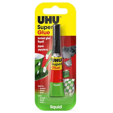 UHU Super Glue Liquid, Transparent, 3g