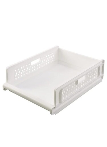 Wardrobe Clothes Storage Organizer Stackable Drawers Style Folding Clothes Storage Tray for Wardrobe (Small)