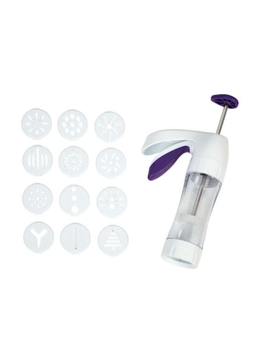 Simple Success Cookie Press White/Clear/Purple