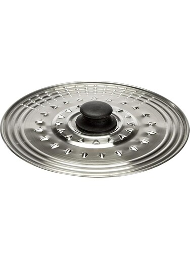 Ibili Stainless Steel Prisma Universal Lid for Pots, Pans &amp; Skillets, One Size Fits All 8.6-10.2 Inch Pots, Pans, Skillets &amp; Woks, Dishwasher Safe - Replacement Frying Pan Cover &amp; Skillet Lid