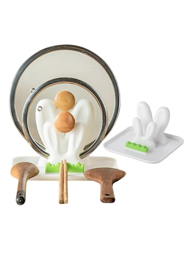Spoon Rest Pot Lid Holder Spatula Rack Spoon Cooking Utensil Holder for Stove Top&iuml;&frac14;&OElig;Kitchen Gadgets