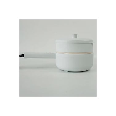 Mini Electric Cooking Pot, Multi-Function Travel Cooker with Non-Stick Stainless Steel for Camping