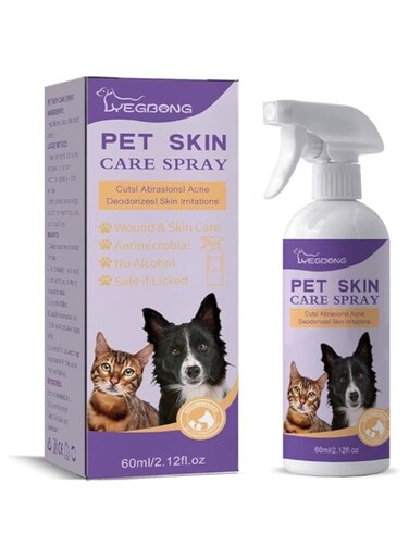 FDTY Hot Spot Treatment and Itch Relief Spray for Dogs &amp; Cats, Rapidly Alleviate Dry Itchy Skin, Skin Allergies, Scratching, Excessive Licking, Wound Wash Spray
