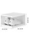 Shoe Boxes Clear Plastic Stackable, Shoe Storage Organizer Boxes Easy Installation All in One Shoe Box with Doors 1 Tier Foldable Shoe Box Space Saving for Closet Entryway Containers Bins