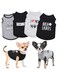 MAKINGTEC 4 Pieces Chihuahua Dog Clothes, Dog Shirt for Small Dogs Boy, Summer Pet Puppy Yorkie Teacup Clothes, Male Tiny Dog Clothes Outfit, Extra Small Dog Clothing (Black, X-Small)