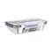 Hotpack Aluminium Container 8389, 890 Ml, 10 Pieces, Large Foil Food Pans For Roasting And Baking, Retains Heat For Fresh Takeaway And Home Meal Prep, Includes Secure Lids.