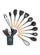 12-Piece Non-Stick Silicone Cooking Utensils Set Multicolour