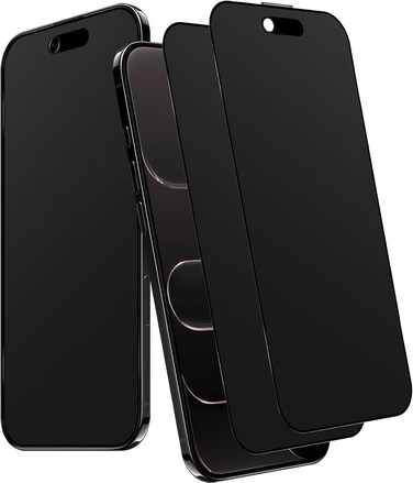 IPhone 17 Air Matte Privacy Ceramic Screen Protector Film, 2pcs, Matte, Anti-Spy, Full Adhesive, Flexible,[Not Glass], Anti-Spy Full Adhesive Flexible Film For Iphone 17 Air
