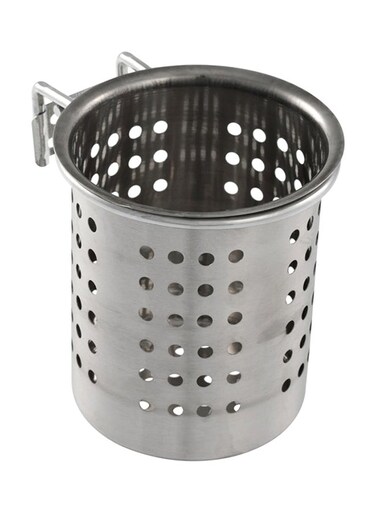 Box Stainless Steel Cutlery Holder Silver 18cm
