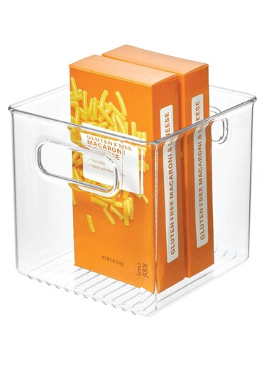 Home Kitchen Organizer Bin For Pantry，Fridge and Storage Cabinet with Handles