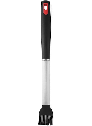 BBQ Brush BZJ0010 &acirc;&euro;&ldquo; High-Heat Resistant Silicone Grill Brush   Soft-Touch Handle   Glazes Meat &amp; Easy Storage