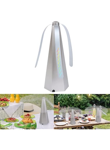 ELECDON Fly Fan for Tables, Fly Repellent Fan Insects Portable Automation Food Fan, Mini Picnic Drive Table Fan for Outdoor Indoor Keep Flies/Bug Away from Your Food and Your Family