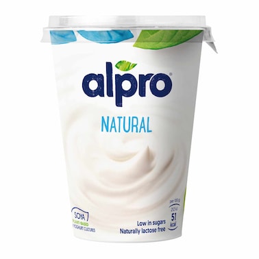 Alpro Plant Based Plain Yogurt Dairy Free, 500g