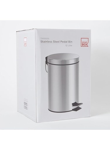 HomeBox Tamara Stainless Steel Pedal Bin - 12 L