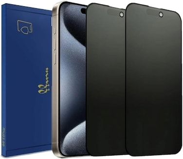 Muzz IPhone 11 Pro Max Matte Privacy Ceramic Screen Protector Film, 2-Pack, Anti-Spy, Full Adhesive, Flexible, for iPhone 11 Pro Max (iPhone 11 Pro Max)