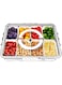 Divided Serving Tray with Lid and Handle, 8 Compartment Snack Box Container, Travel Charcuterie Board with Lid for Kids and Adults, Snack Box Container - Fruit, Vegetable, Candy, Snack Tray with Lid